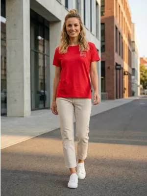 Tricou pentru femei cu mâneci scurte SAM 73 SIAN WT 820 ROŞU