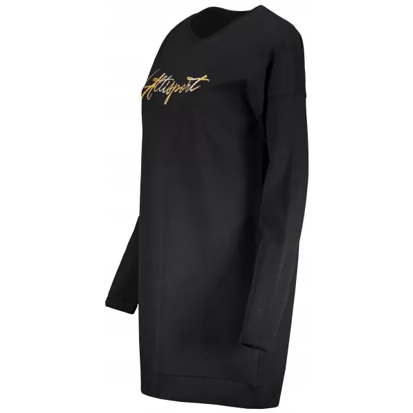  Hanorac prelungit dama ALTISPORT CEINA LSWT307 NEGRU 