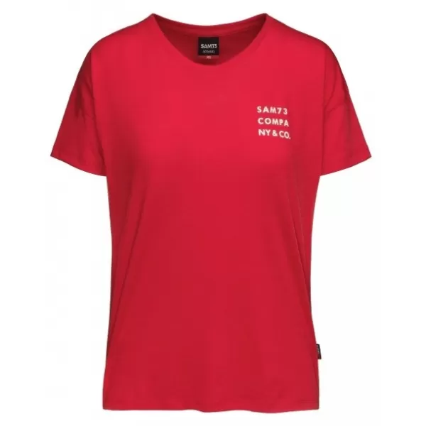  Tricou pentru femei cu mâneci scurte SAM 73 SIAN WT 820 ROŞU 