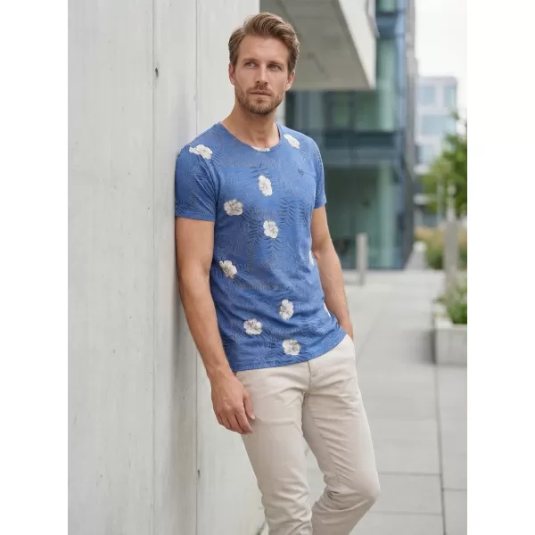  Tricou pentru bărbați KIXMI LARRY ALBASTRU 