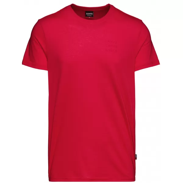  Tricou pentru bărbați cu mâneci scurte SAM 73 TOBIAS MT 776 ROŞU 