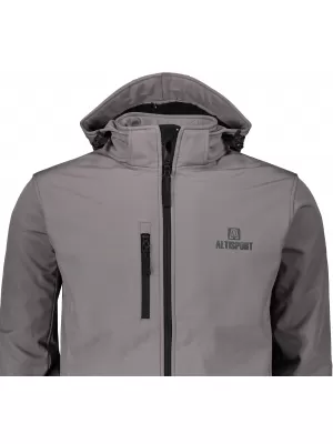 Jachetă softshell pentru bărbați ALTISPORT ALM006522 GRI OȚEL