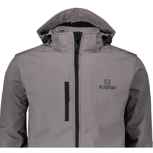 Jachetă softshell pentru bărbați ALTISPORT ALM006522 GRI OȚEL 