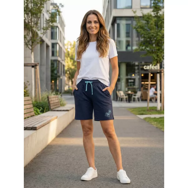  Pantaloni scurți de damă ALTISPORT ARBELA LPAT513 ALBASTRU INCHIS 