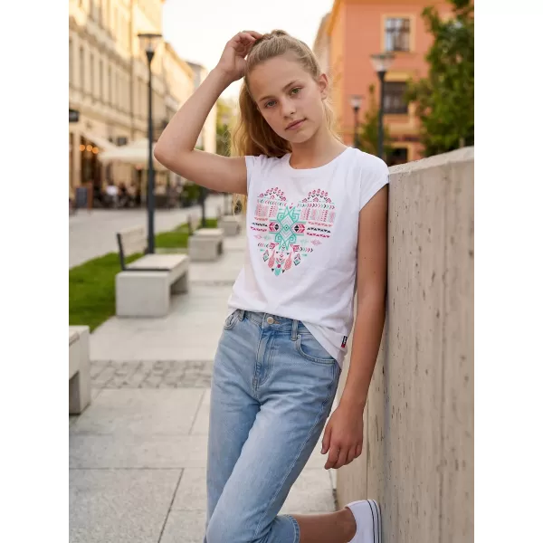  Tricou de fată cu mâneci scurte SAM 73 FREYA GT 550 ALB 