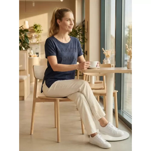  Tricou pentru femei cu mâneci scurte SAM 73 NINA WT 818 ALBASTRU ÎNCHIS 