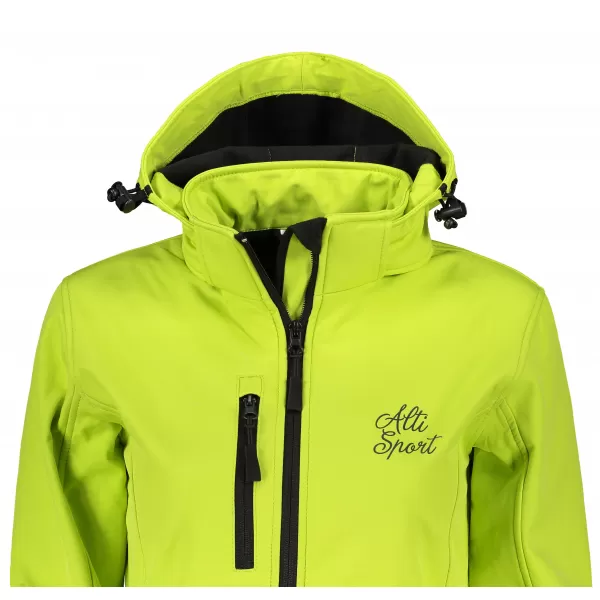  Jachetă softshell pentru femei ALTISPORT ALW056521 LĂMÂIE VERDE 