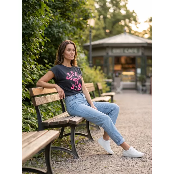  Tricou pentru femei cu mâneci scurte SAM 73 ROBYN WT 814 NEGRU 