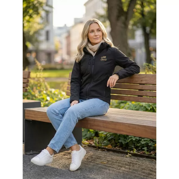  Jachetă softshell pentru femei ALTISPORT ALW056521 NEGRU 