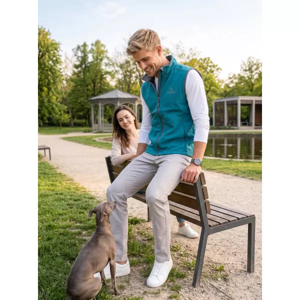  Vestă softshell pentru bărbați ALTISPORT ALM006517 TURCOAZ ÎNCHIS 
