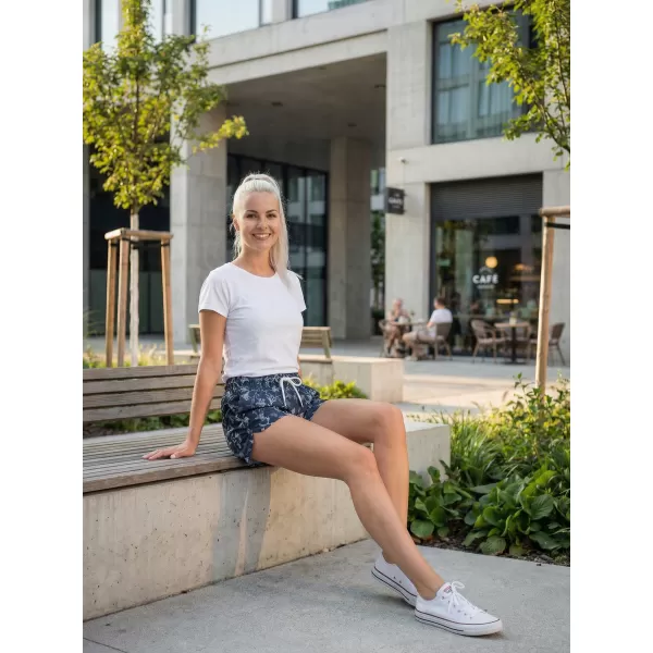  Pantaloni scurți de damă ALTISPORT BARBA LPAT512 ALBASTRU INCHIS 