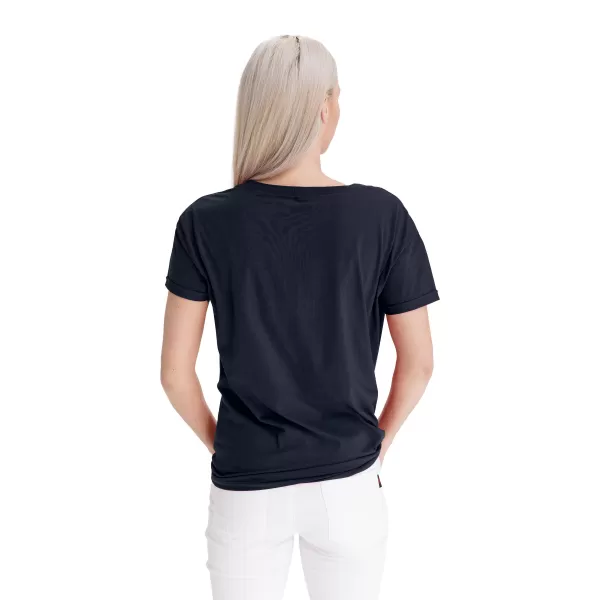  Tricou pentru femei cu mâneci scurte SAM 73 NINA WT 818 ALBASTRU ÎNCHIS 