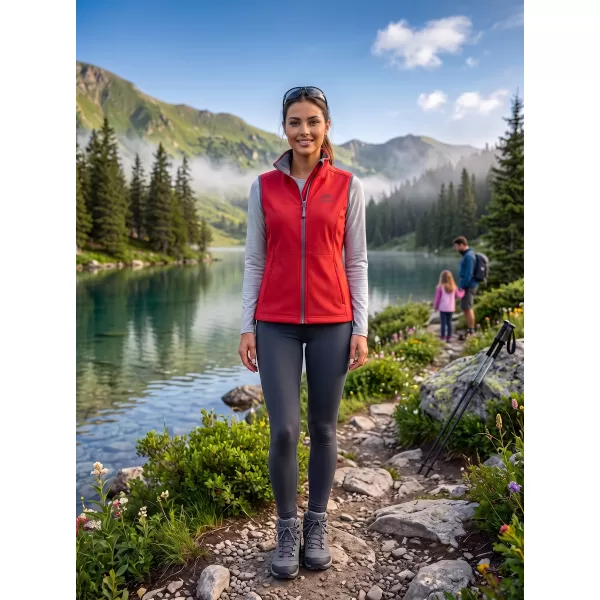  Vesta softshell dama ALTISPORT ALW056516 ROȘU 