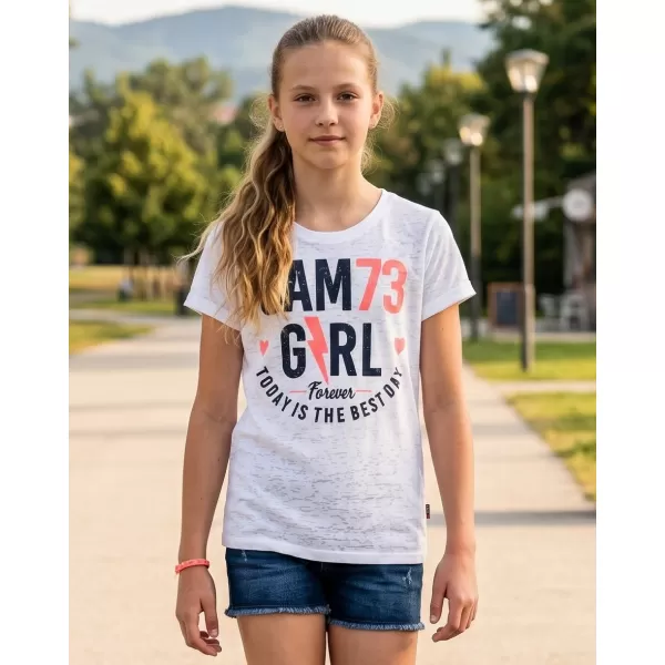  Tricou de fată cu mâneci scurte SAM 73 KYLIE GT 549 ALB 
