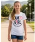 Tricou de fată cu mâneci scurte SAM 73 KYLIE GT 549 ALB