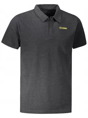 Tricou pentru bărbați cu guler ALTISPORT WELLYN MTST647 NEGRU