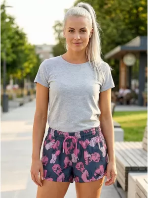 Pantaloni scurți de damă ALTISPORT BARBA LPAT512 VIOLET