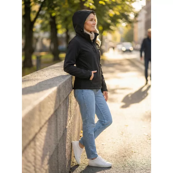 Jachetă softshell pentru femei ALTISPORT ALW056521 NEGRU 