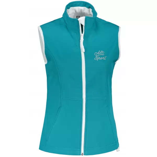  Vesta softshell dama ALTISPORT ALW056516 TURCOAZ ÎNCHIS 