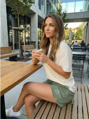 Pantaloni scurți de damă ALTISPORT AINA LPAT511 VERDE