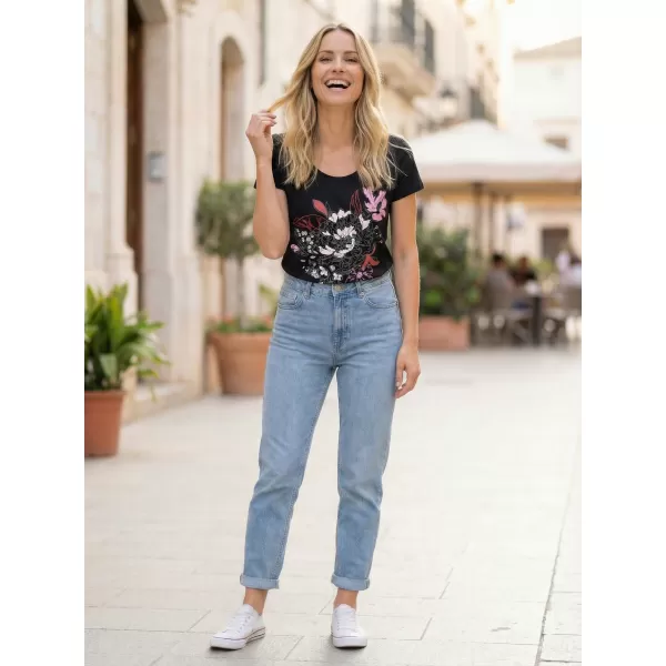 Tricou pentru femei ALTISPORT DEJA LTST780 NEGRU 