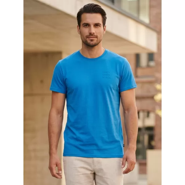  Tricou pentru bărbați cu mâneci scurte SAM 73 TOBIAS MT 776 ALBASTRU DESCHIS 
