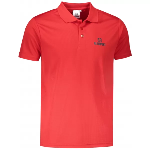  Tricou funcțional pentru bărbați cu guler ALTISPORT ALM006217 ROȘU 