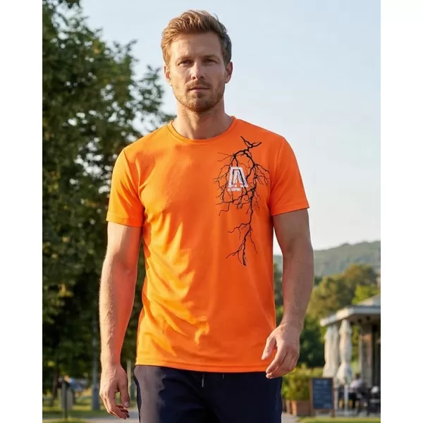  Pánské funkční triko ALTISPORT CARRYOVER ALM027124 NEON ORANGE 
