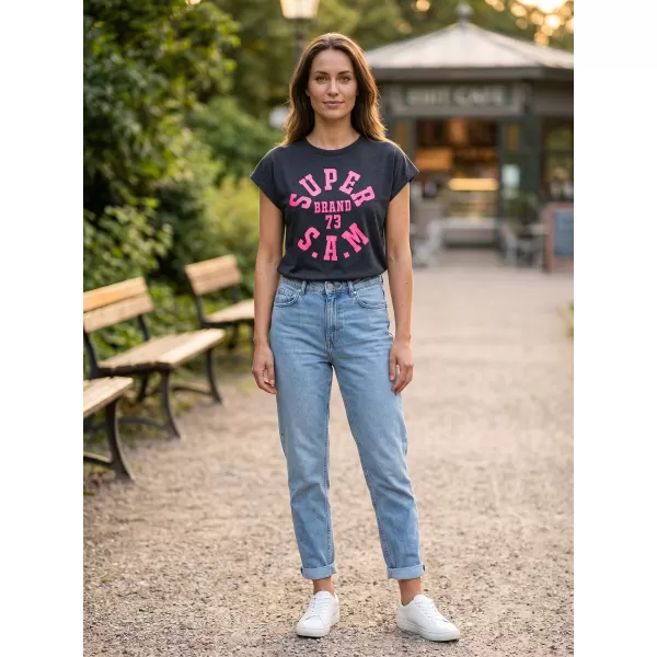  Tricou pentru femei cu mâneci scurte SAM 73 ROBYN WT 814 NEGRU 