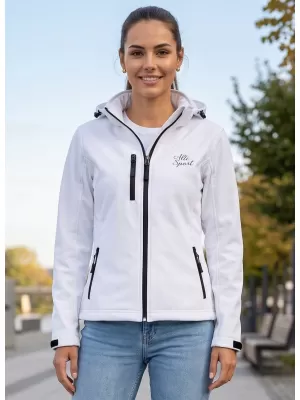 Jachetă softshell pentru femei ALTISPORT ALW056521 ALB
