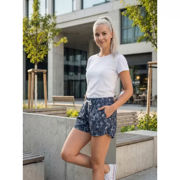  Pantaloni scurți de damă ALTISPORT BARBA LPAT512 ALBASTRU INCHIS 