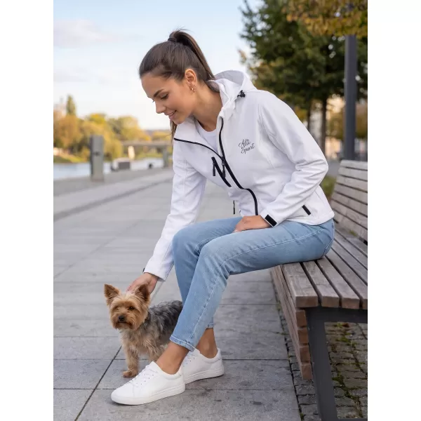  Jachetă softshell pentru femei ALTISPORT ALW056521 ALB 