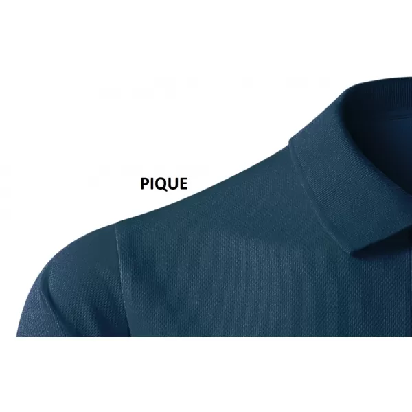  Tricou funcțional pentru bărbați cu guler ALTISPORT ALM006217 ALBASTRU MARIN 