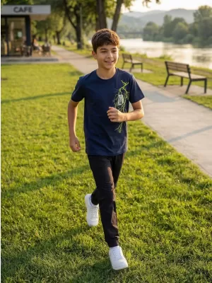 Tricou pentru copii ALTISPORT ALK027138 ALBASTRU MIEZUL NOPȚII