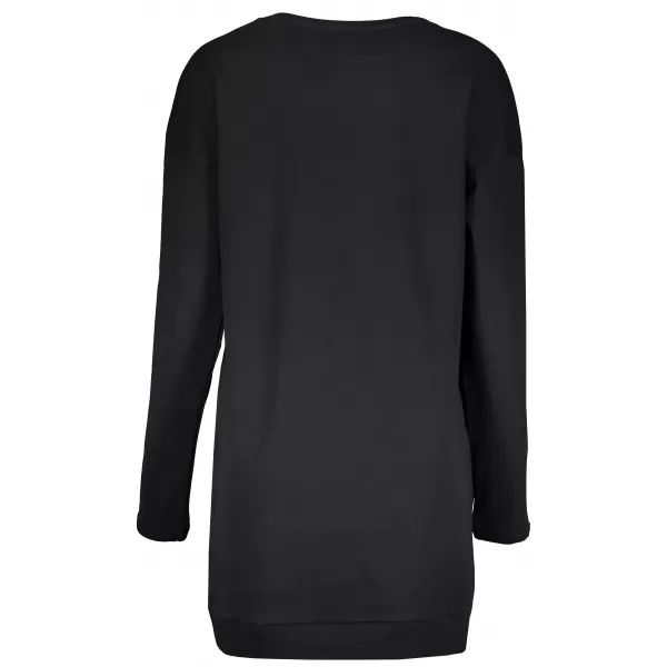 Hanorac prelungit dama ALTISPORT CEINA LSWT307 NEGRU 