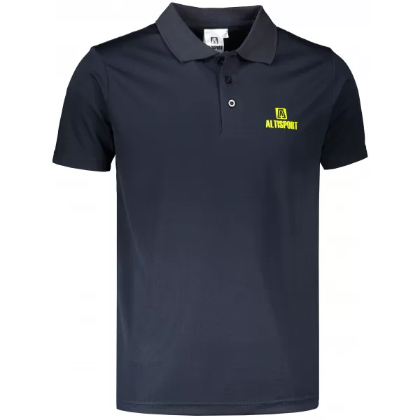 Tricou funcțional pentru bărbați cu guler ALTISPORT ALM006217 ALBASTRU MARIN 
