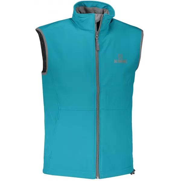  Vestă softshell pentru bărbați ALTISPORT ALM006517 TURCOAZ ÎNCHIS 