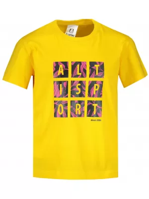 Tricou pentru copii ALTISPORT ALK063138 GALBEN