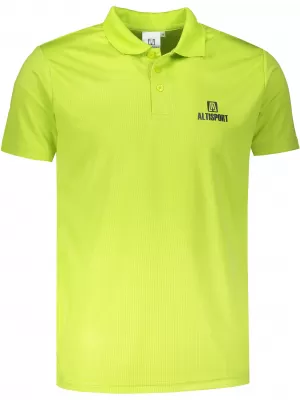 Tricou funcțional pentru bărbați cu guler ALTISPORT ALM006217 LĂMÂIE VERDE