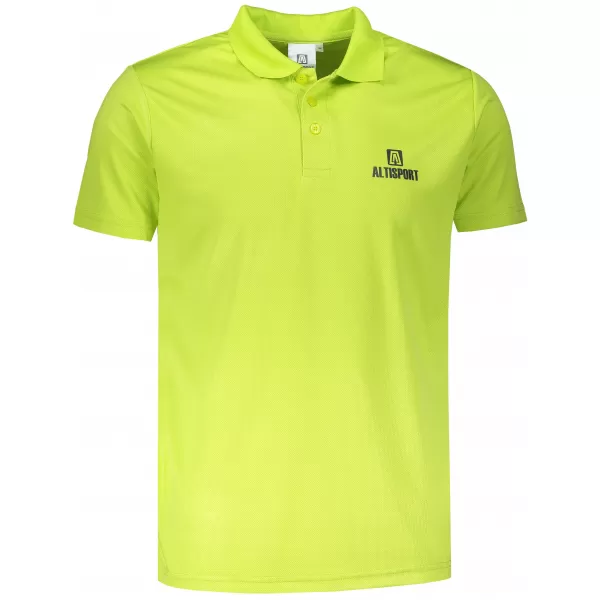  Tricou funcțional pentru bărbați cu guler ALTISPORT ALM006217 LĂMÂIE VERDE 