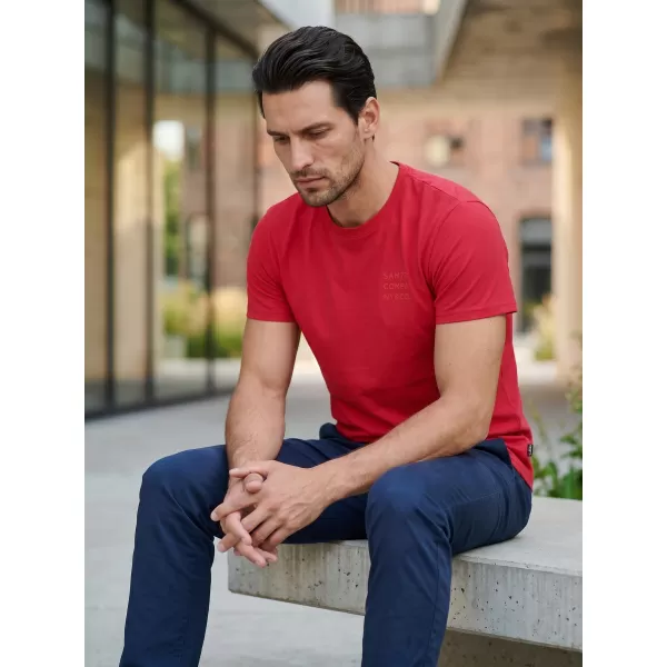  Tricou pentru bărbați cu mâneci scurte SAM 73 TOBIAS MT 776 ROŞU 
