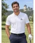 Tricou funcțional pentru bărbați cu guler ALTISPORT ALM006217 ALB