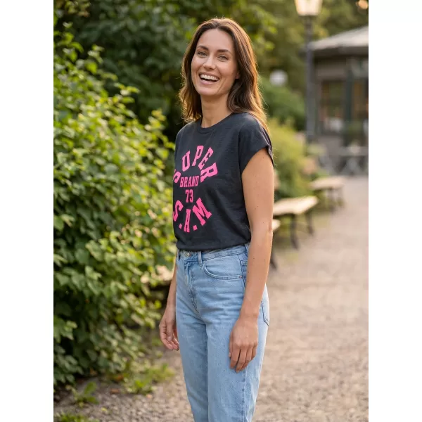  Tricou pentru femei cu mâneci scurte SAM 73 ROBYN WT 814 NEGRU 