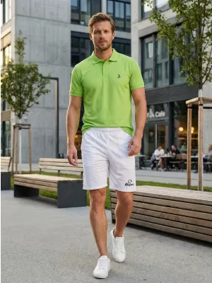 Pantaloni scurți pentru bărbați ALTISPORT ALM003612 ALB