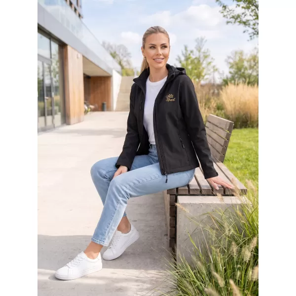  Jachetă softshell pentru femei ALTISPORT ALW056521 NEGRU 
