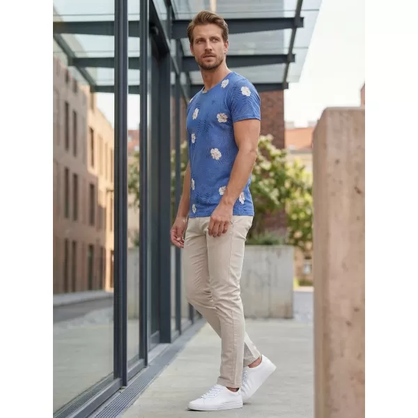  Tricou pentru bărbați KIXMI LARRY ALBASTRU 