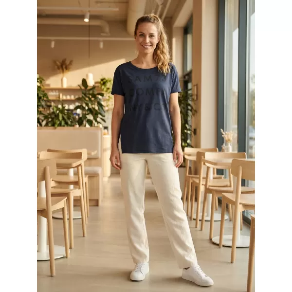  Tricou pentru femei cu mâneci scurte SAM 73 NINA WT 818 ALBASTRU ÎNCHIS 