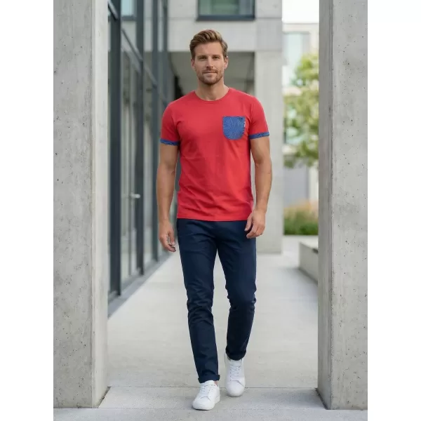  Tricou pentru bărbați KIXMI LARKIN ROȘU 