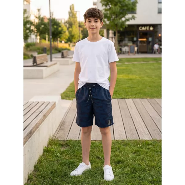  Pantaloni scurți de băieți SAM 73 FELIX BS 532 ALBASTRU ÎNCHIS 