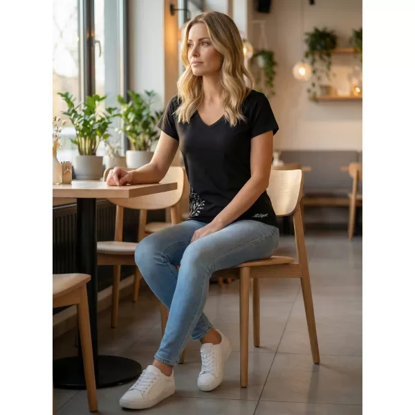  Tricou pentru femei ALTISPORT ECYLA LTST767 NEGRU 